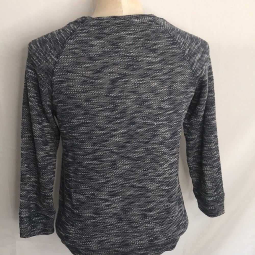 Anthropology Beaded Neck Cotton Long Sleeve Top‎ - Picture 4 of 4
